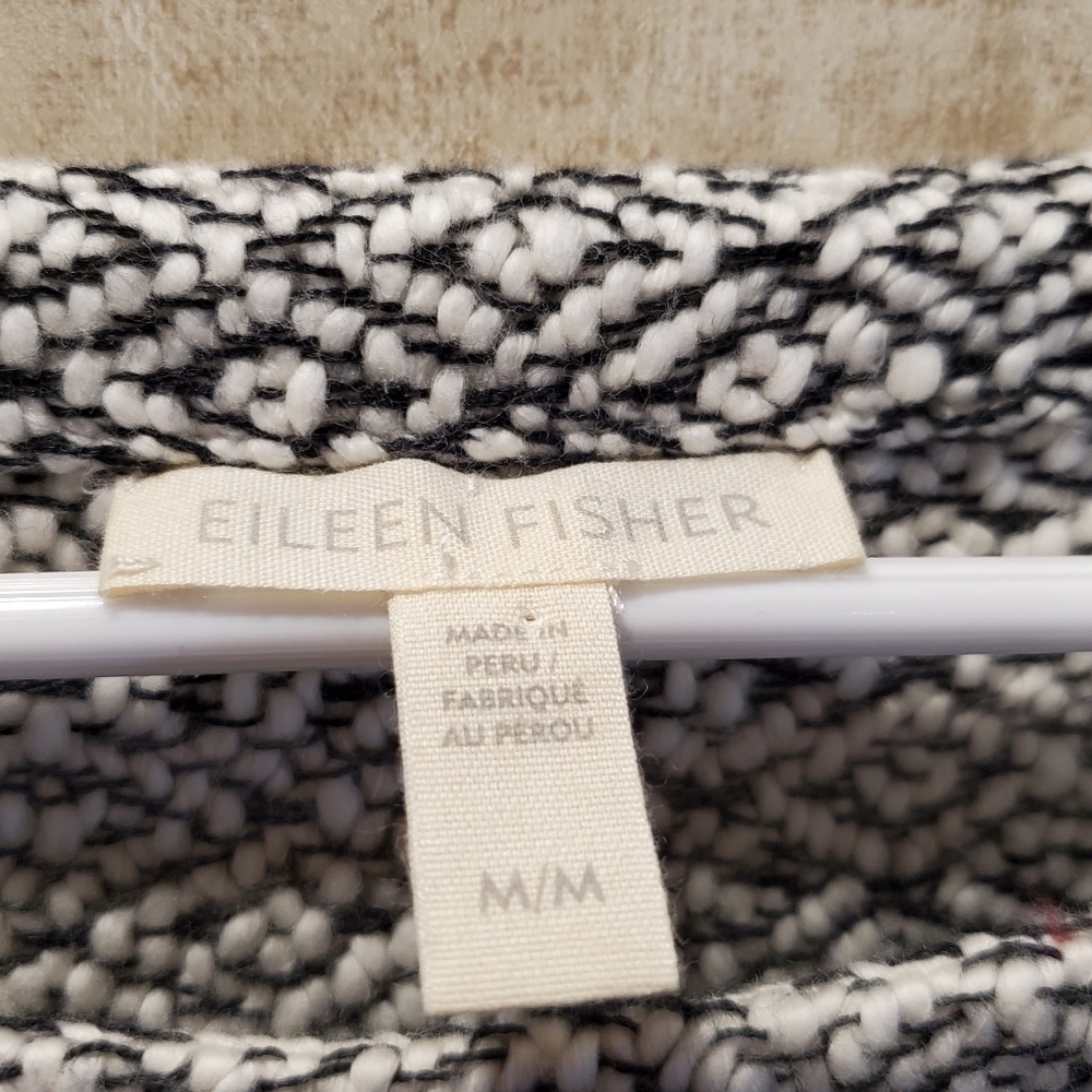 Eileen Fisher Organic Cotton Peruvian Boxy Sweater - Picture 3 of 7